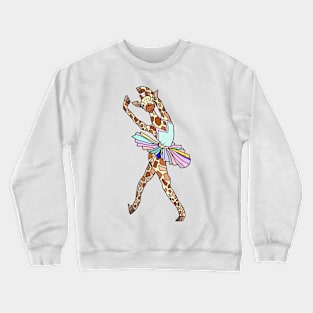 Giraffe Ballerina Tutu Crewneck Sweatshirt